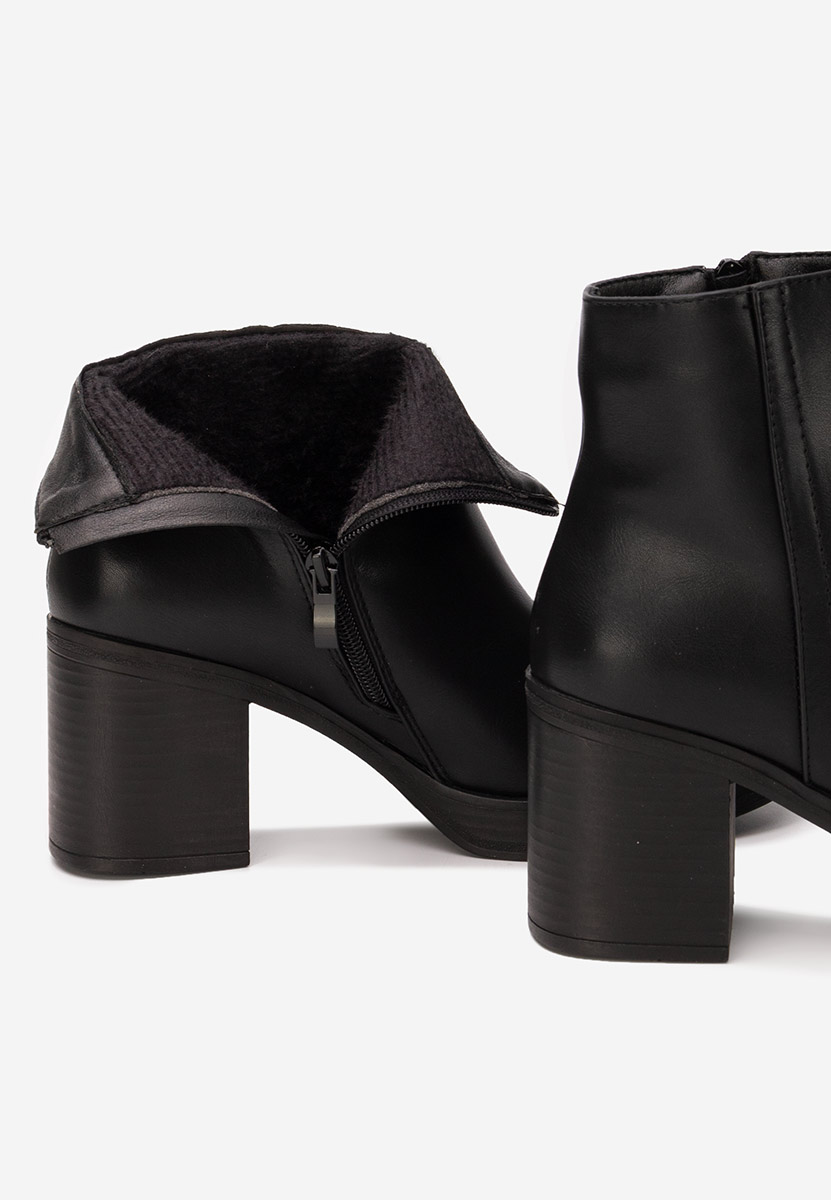 Tronchetti con tacco largo Denisia nero