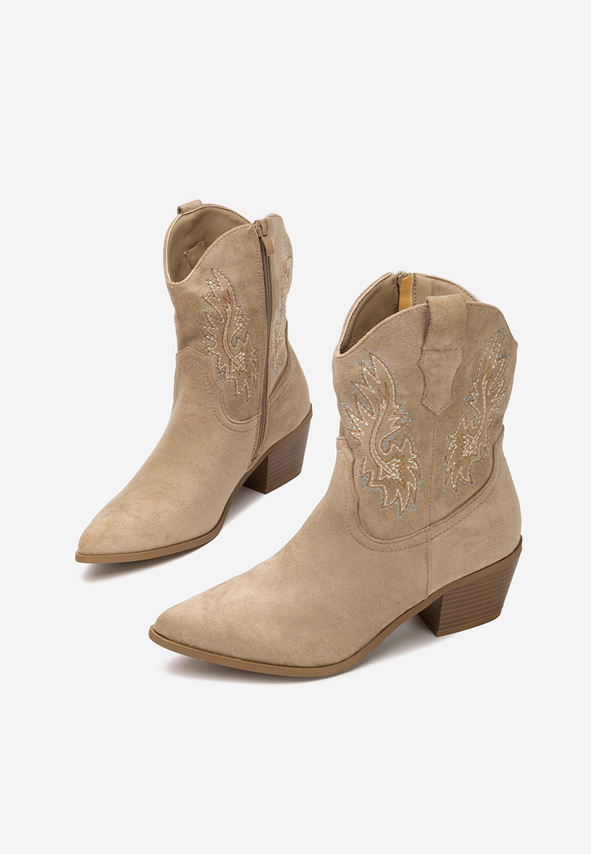 Stivaletti texani donna Kerry cachi