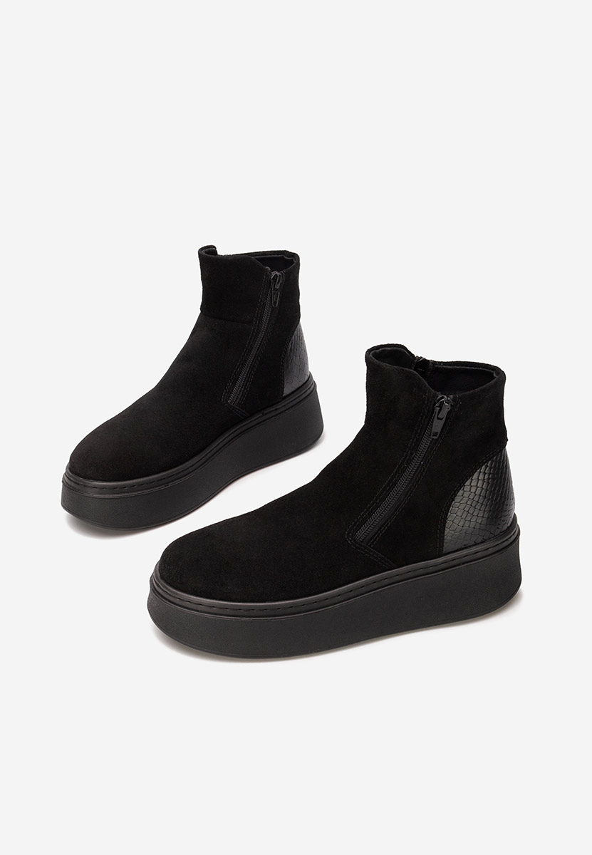 Stivaletti in pelle Andiora nero