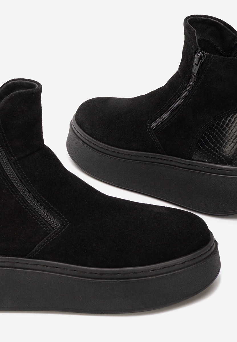 Stivaletti in pelle Andiora nero