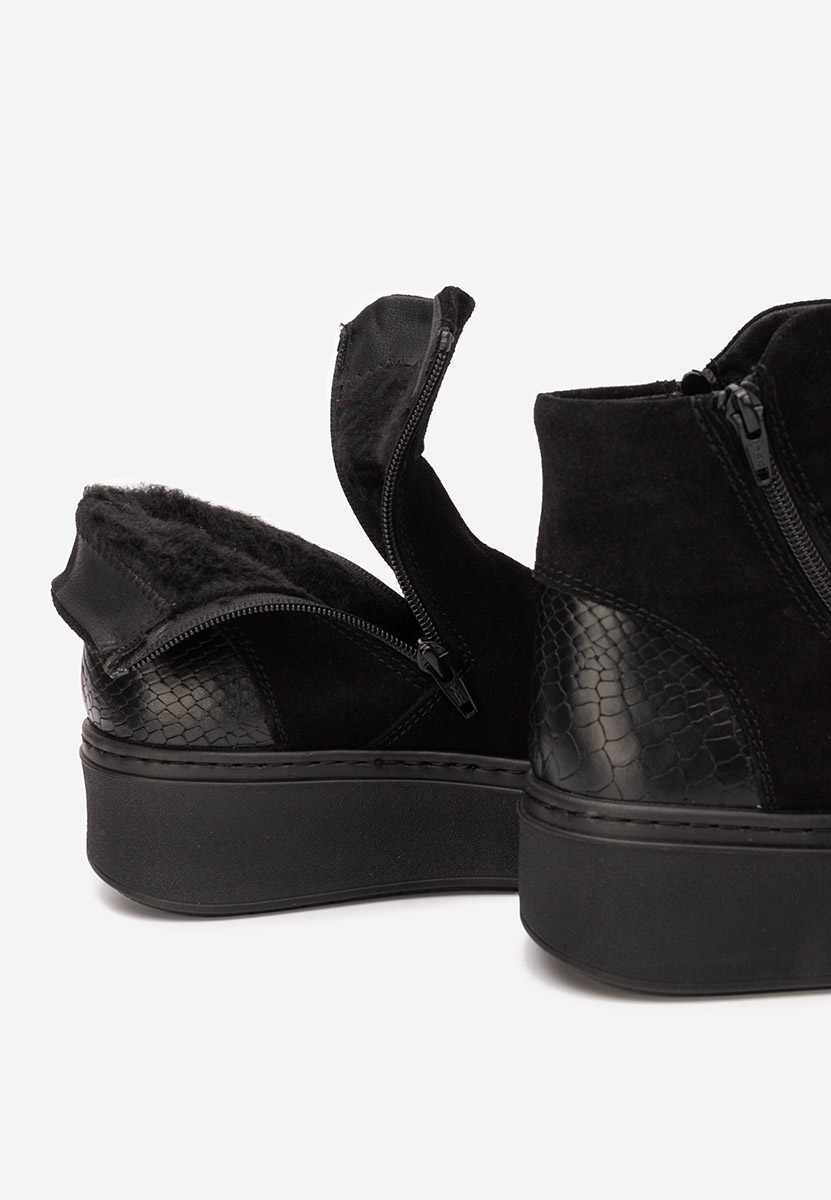 Stivaletti in pelle Andiora nero