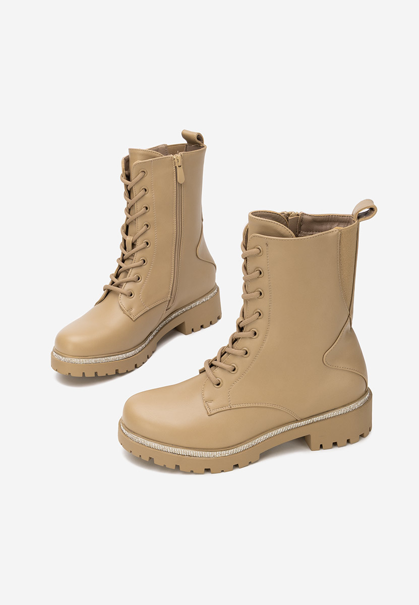 Anfibi donna Savencia cachi