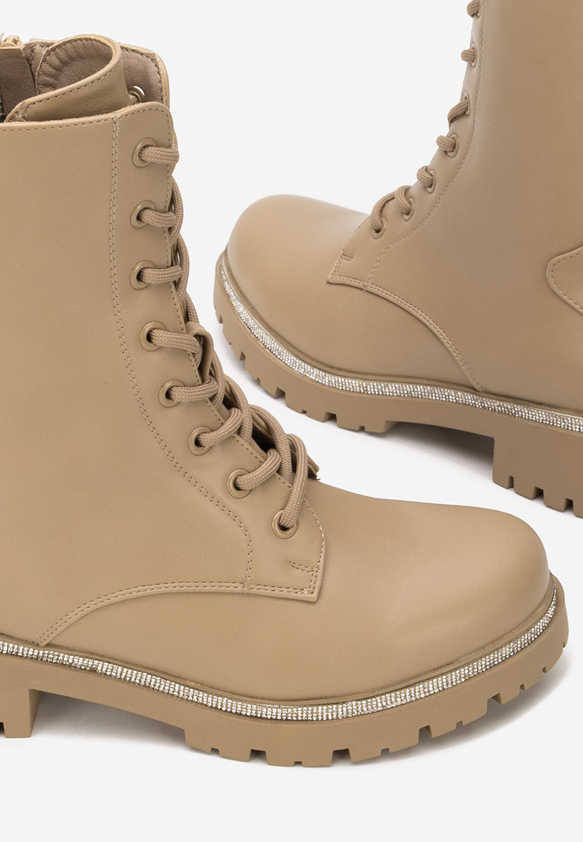 Anfibi donna Savencia cachi