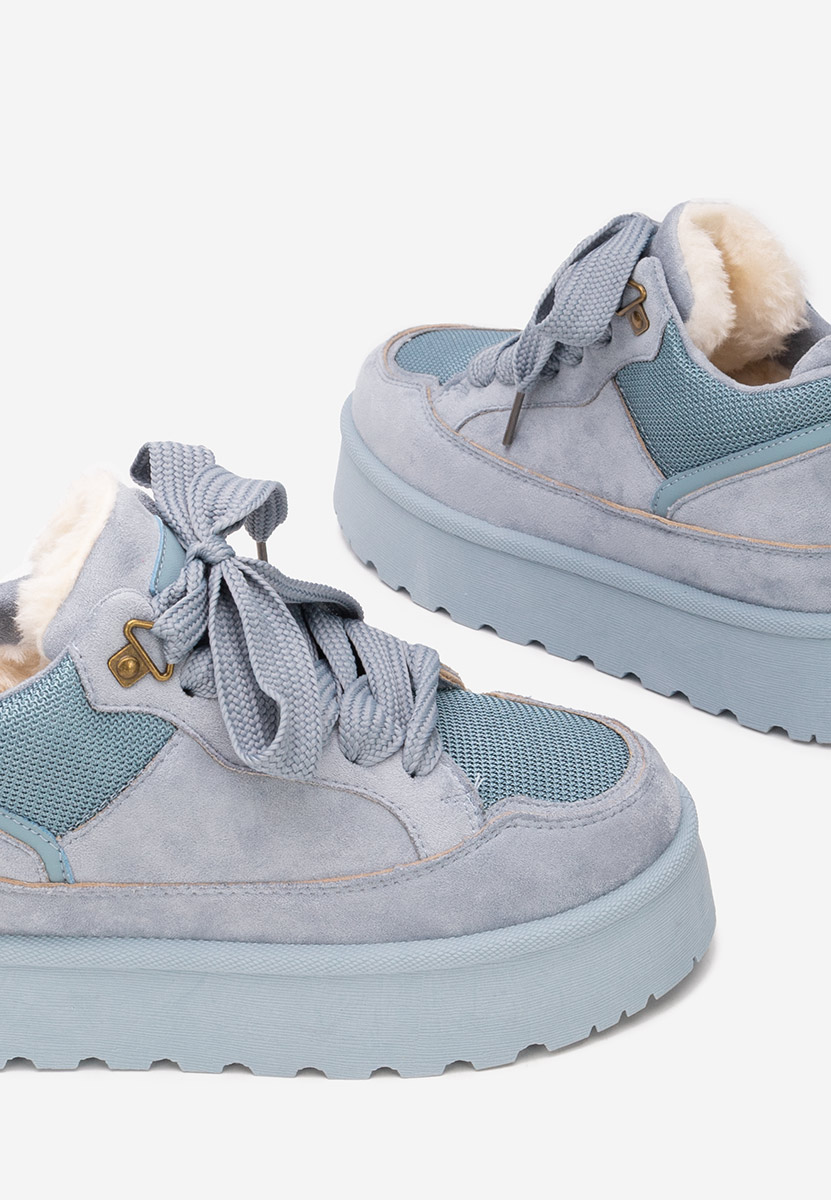 Sneakers con plateau Isariel blu