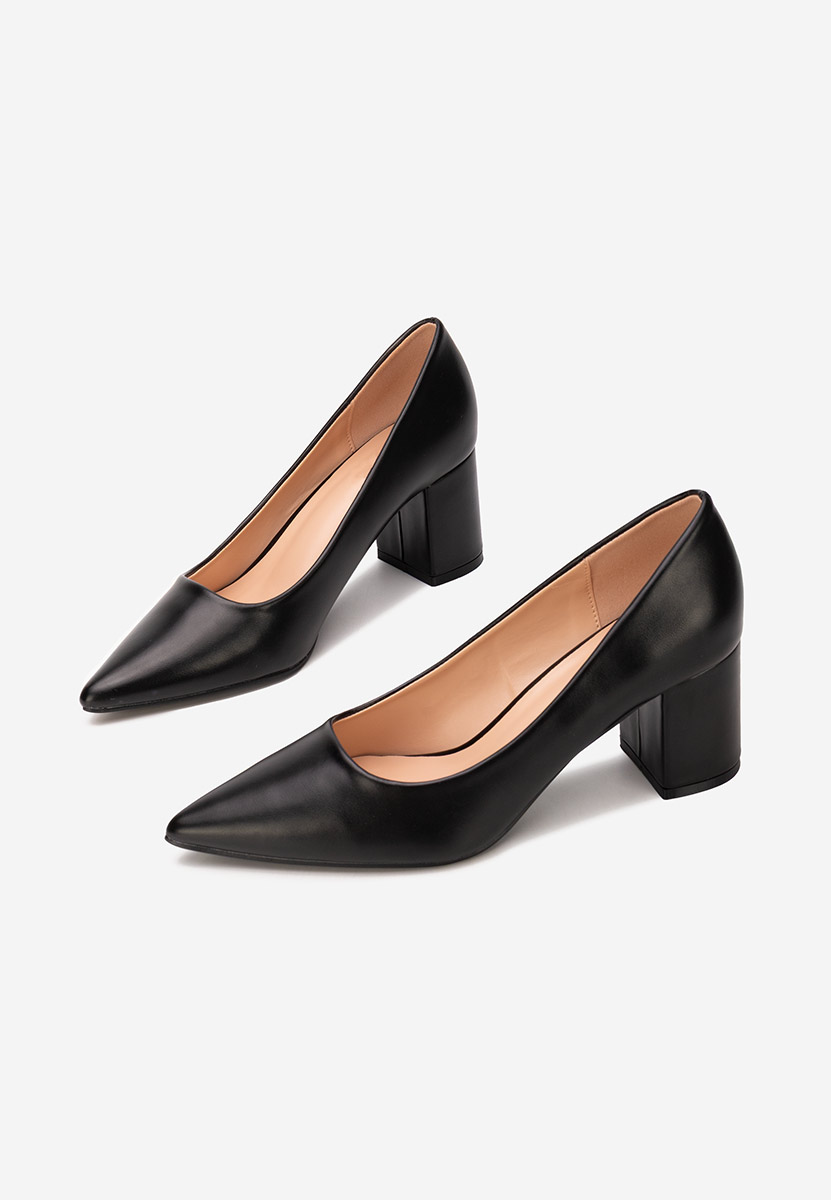 Décolleté tacco largo Brivara nero