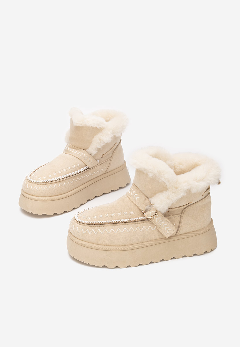 Stivaletti invernali donna Tavoria beige