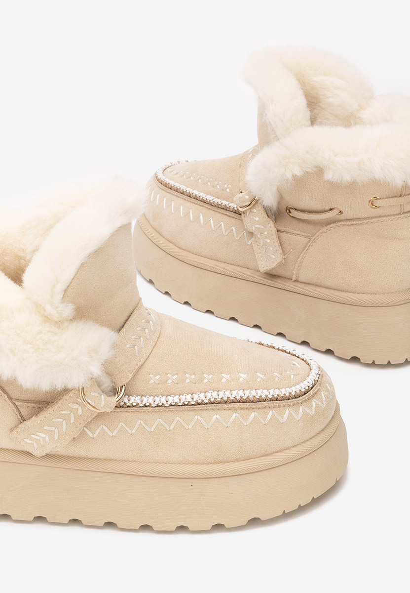 Stivaletti invernali donna Tavoria beige