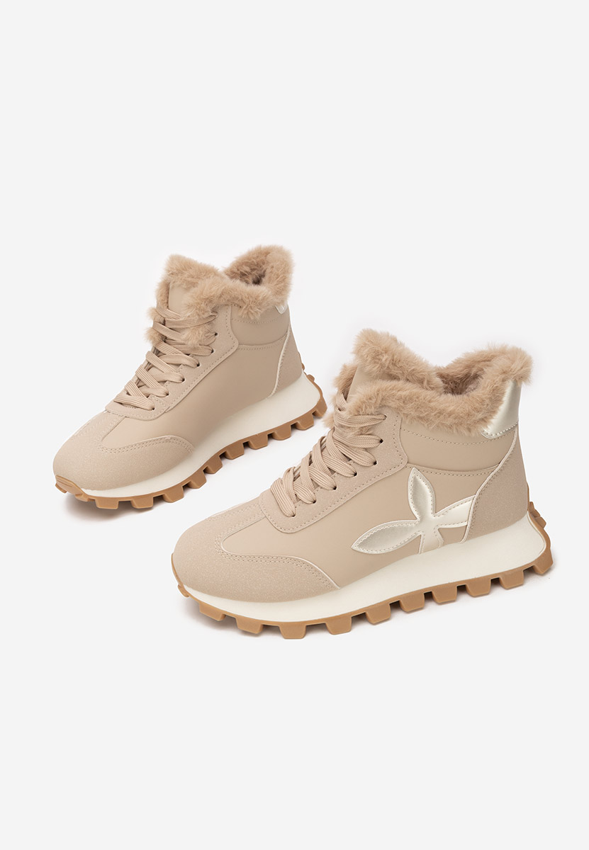 Sneakers donna invernali Ozia cachi