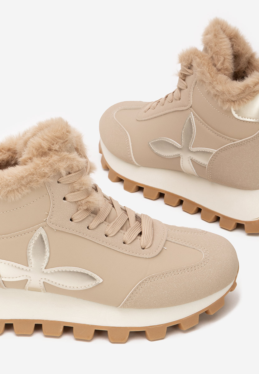 Sneakers donna invernali Ozia cachi