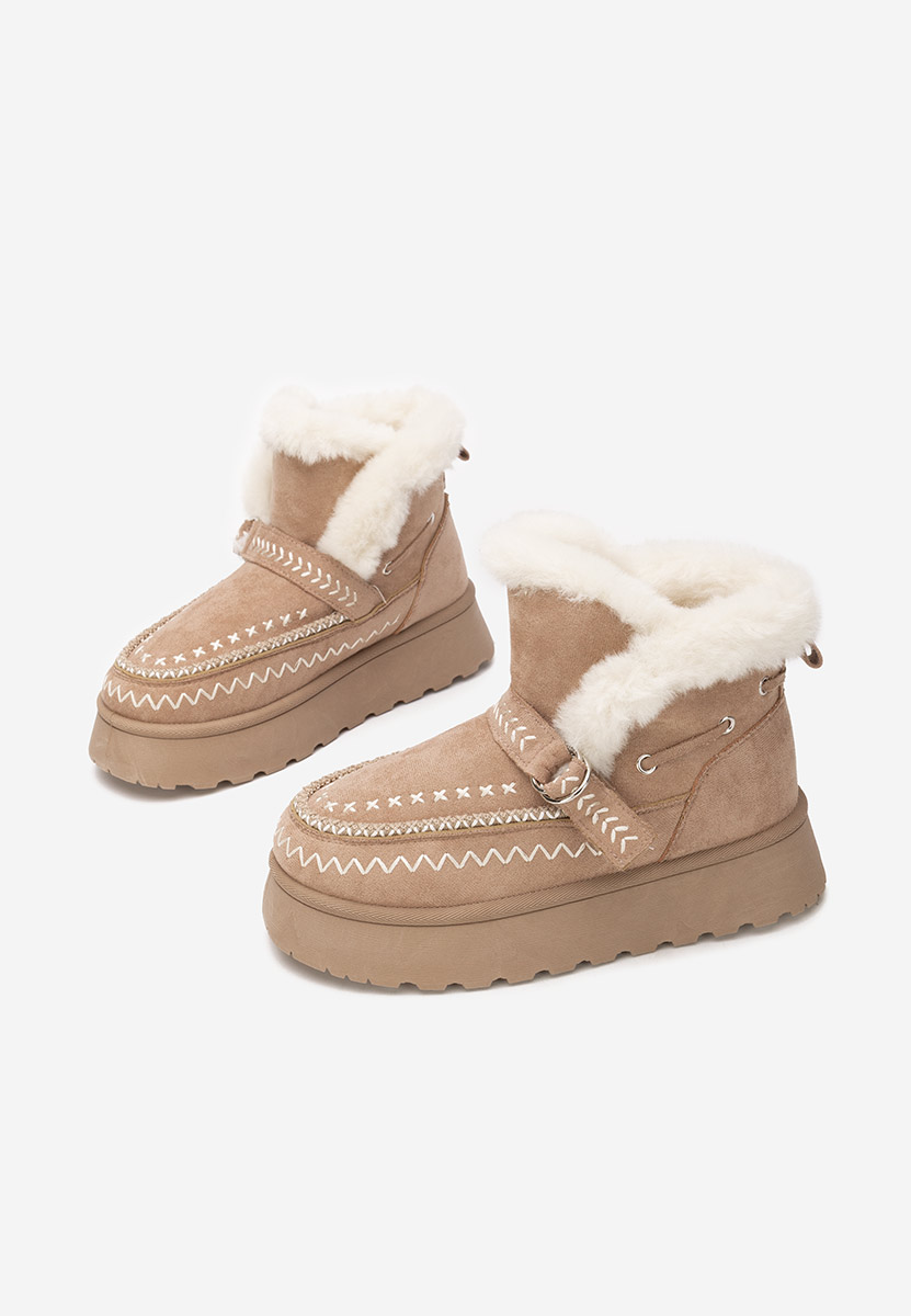 Stivaletti invernali donna Tavoria cachi