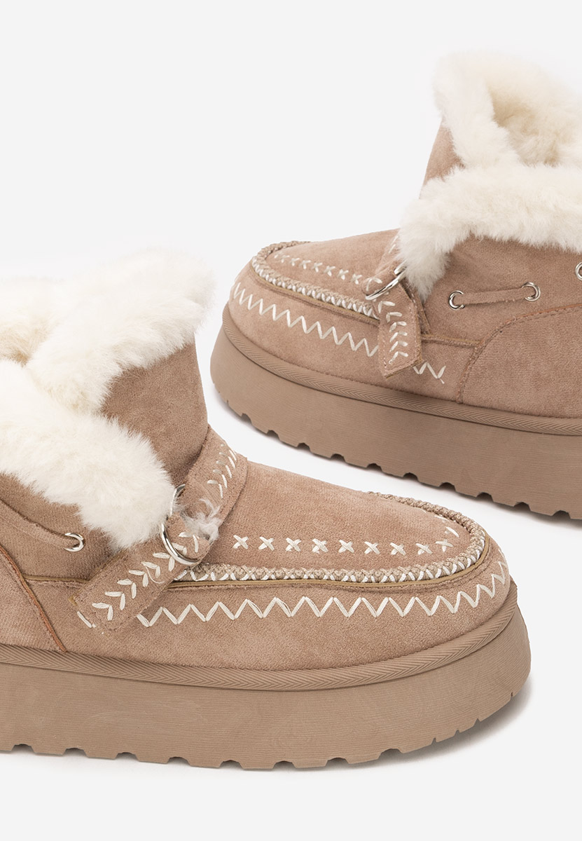 Stivaletti invernali donna Tavoria cachi