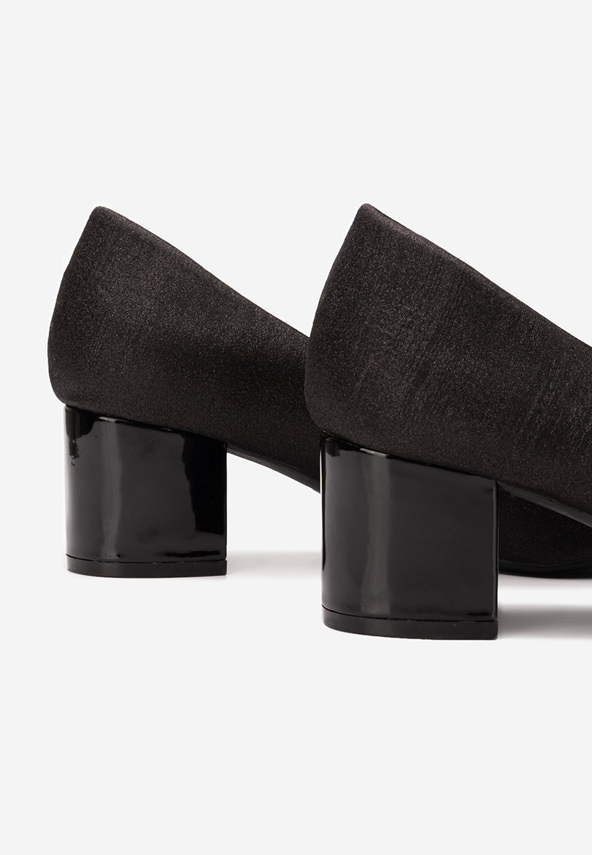 Décolleté tacco largo Osania nero