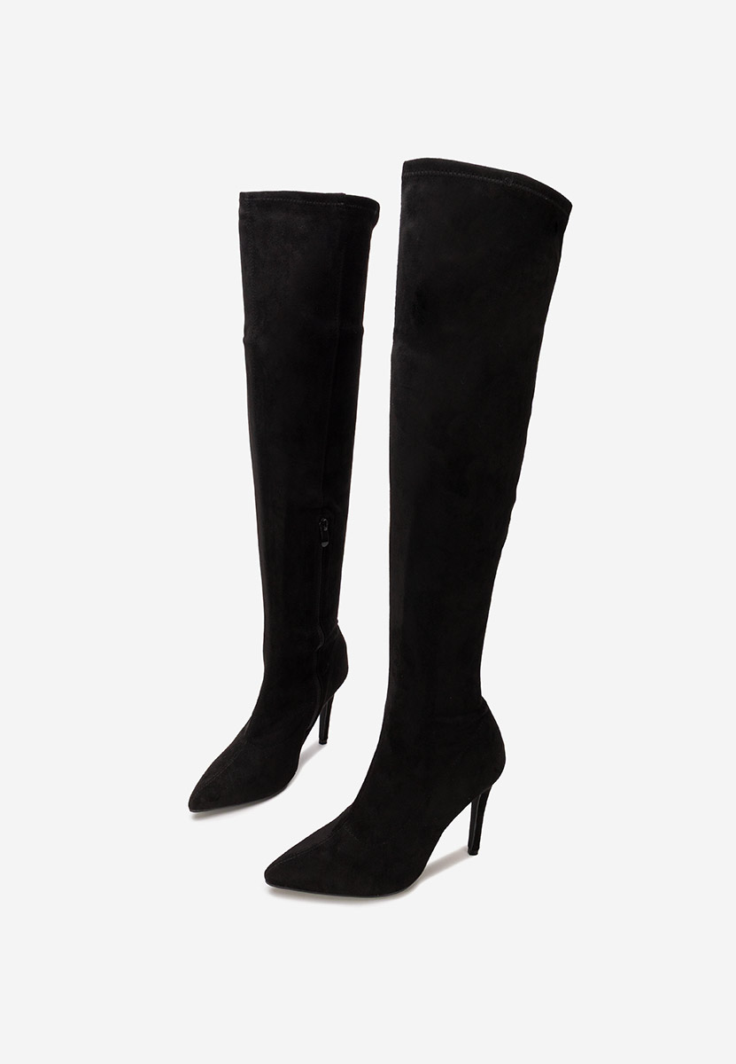 stivali alti con tacco a spillo Glorise nero