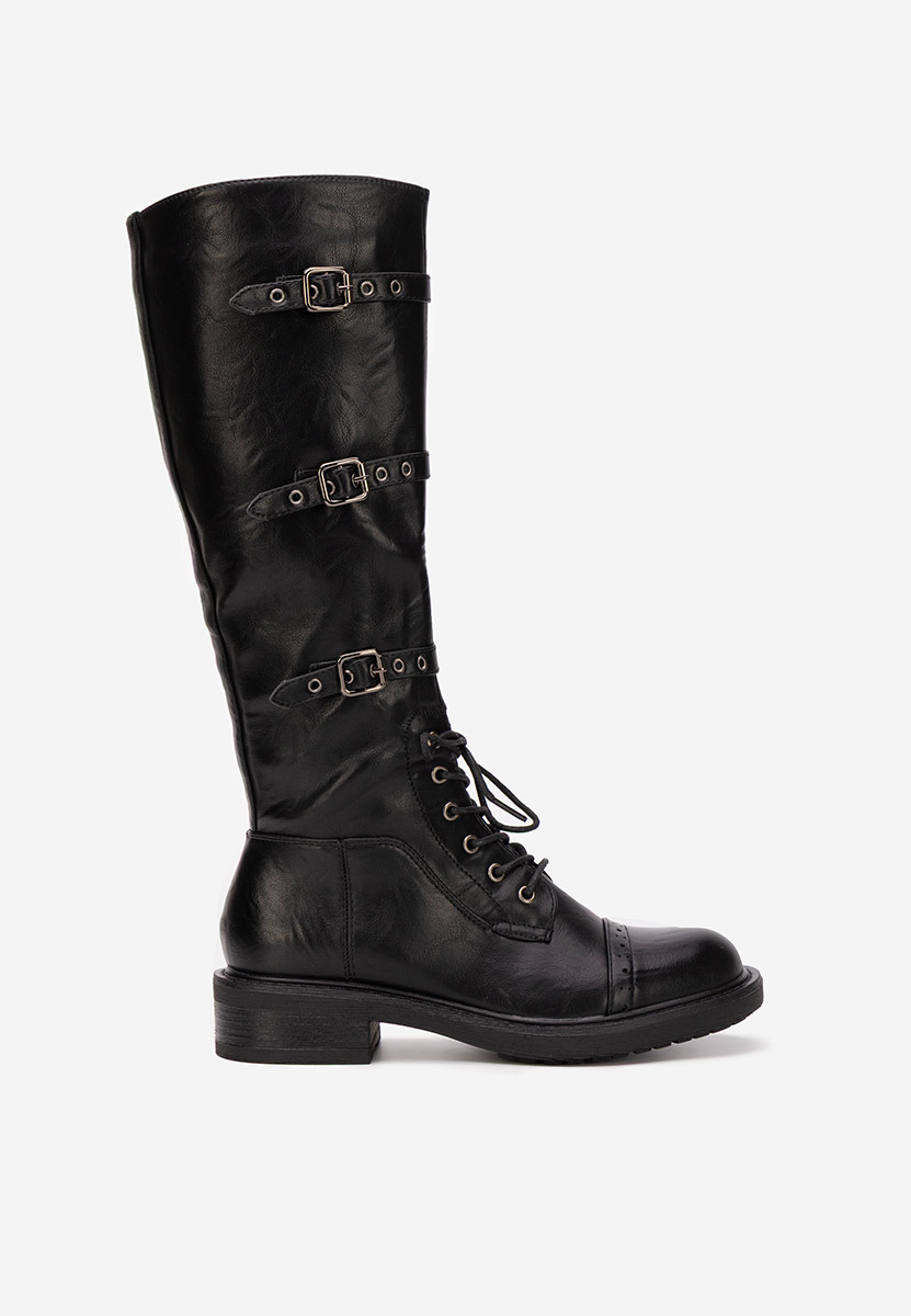 Anfibi alti da donna Frosina nero