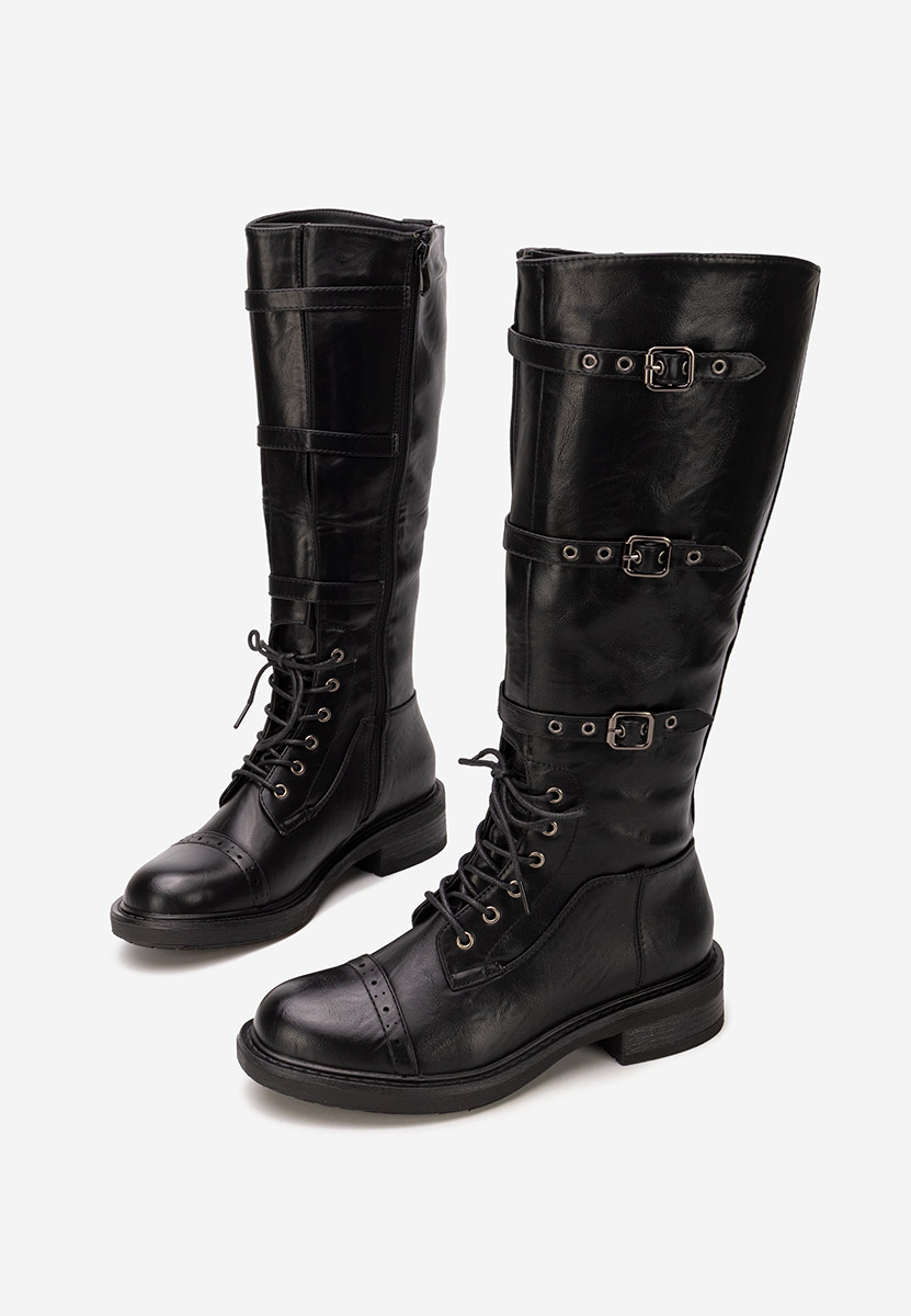 Anfibi alti da donna Frosina nero