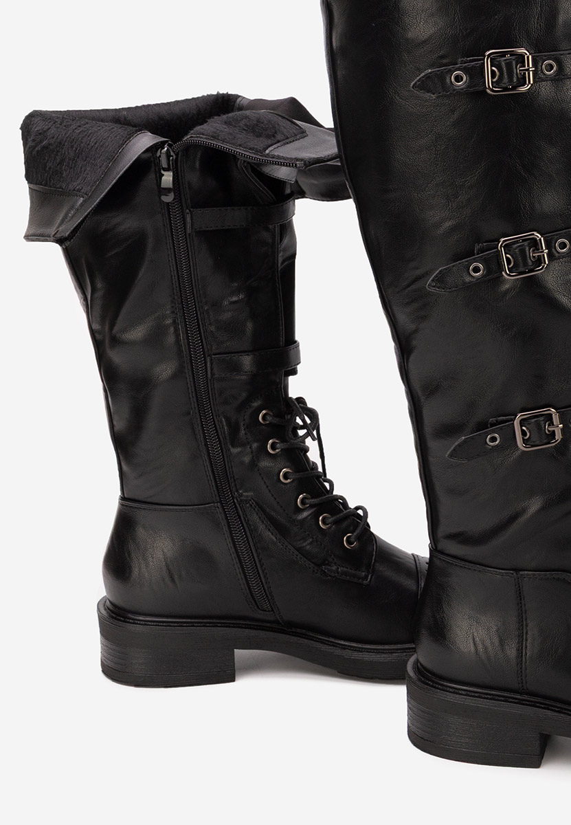 Anfibi alti da donna Frosina nero