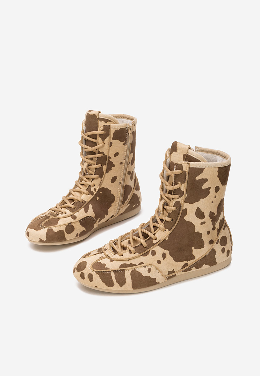 Scarpe da ginnastica High-Top Rodnei animal print