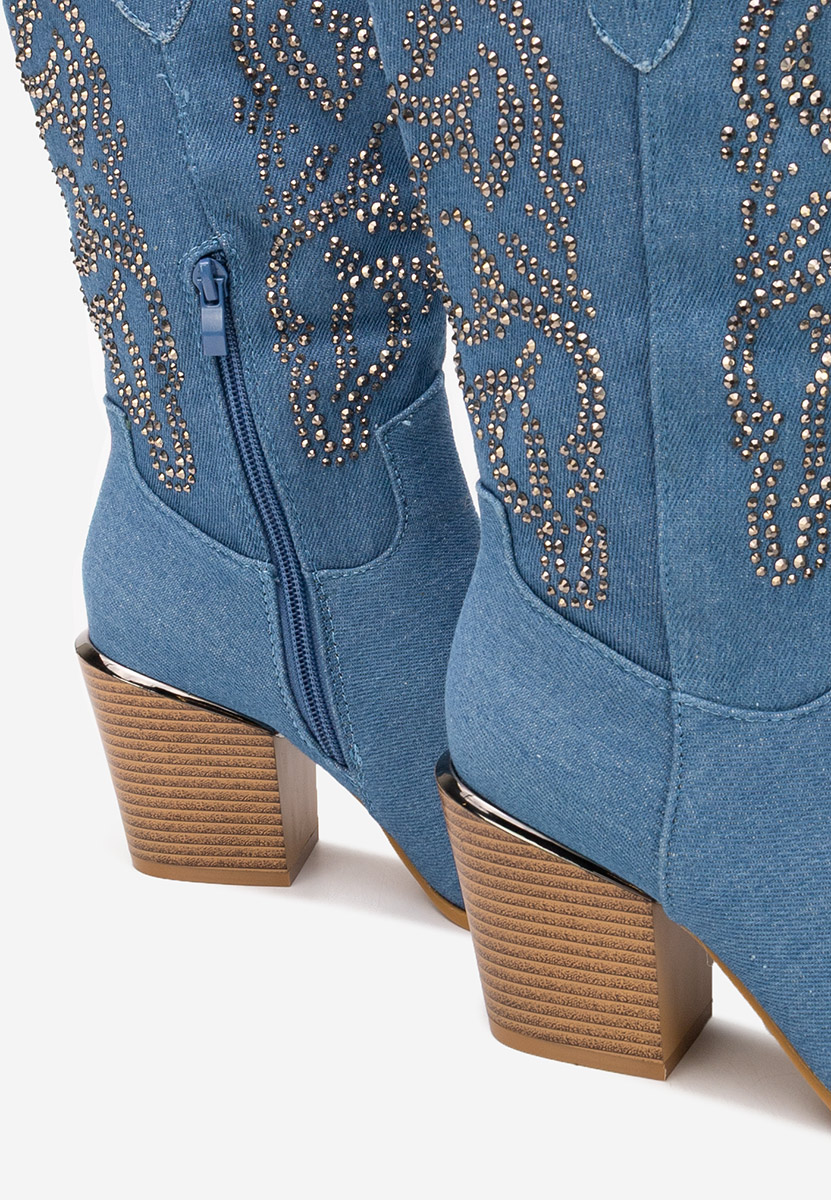 Stivali cowboy donna Ysrana V2 denim