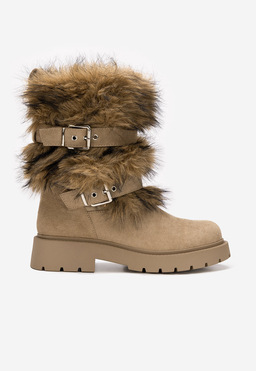 Stivali invernali donna Nelisia cachi
