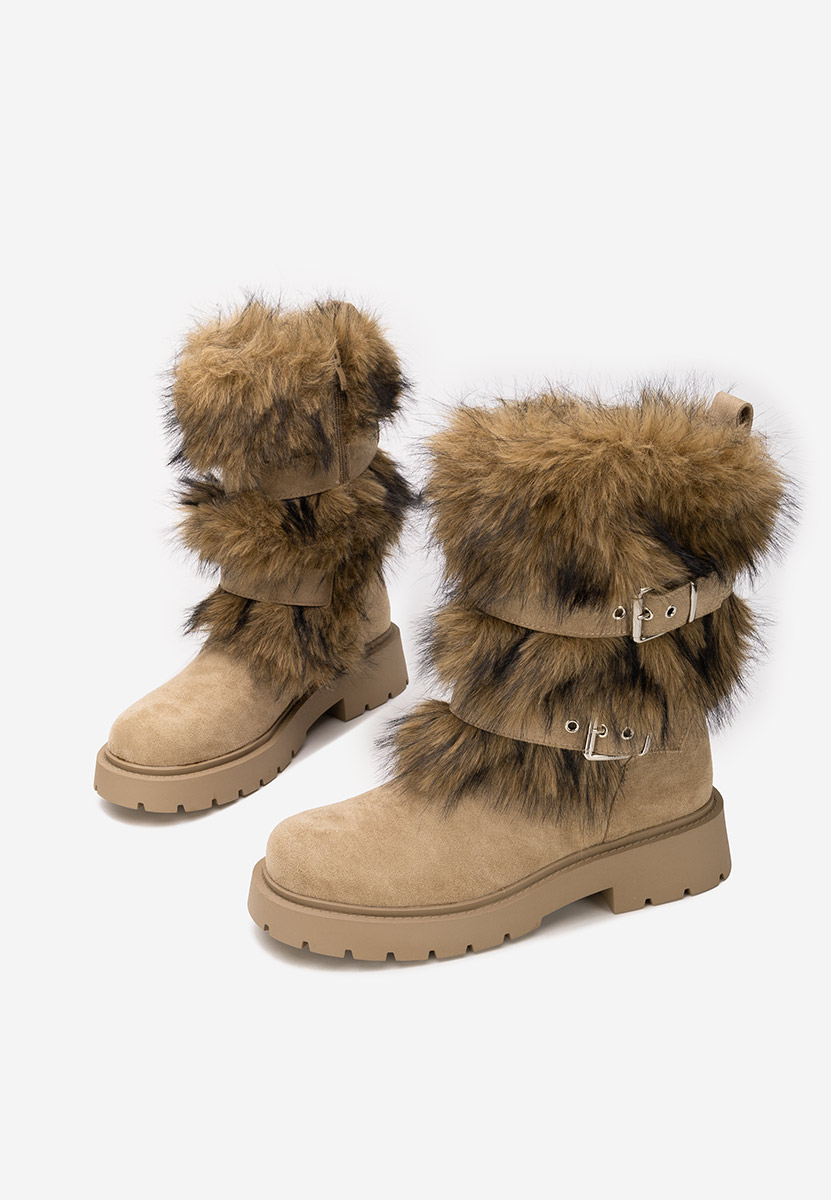 Stivali invernali donna Nelisia cachi