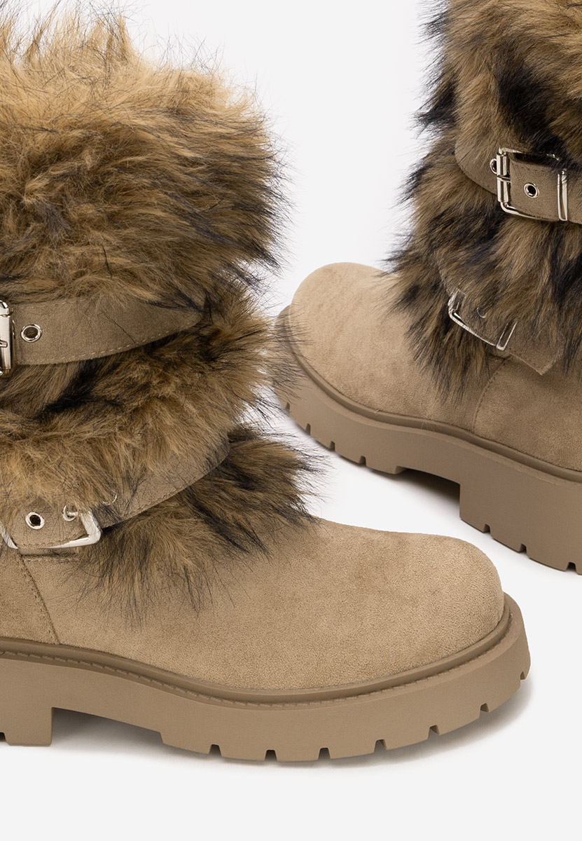 Stivali invernali donna Nelisia cachi