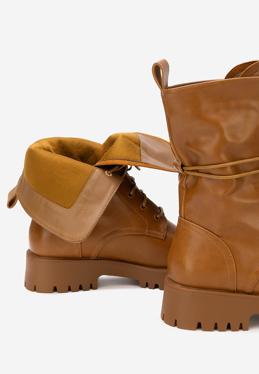 Anfibi donna Solvia camel