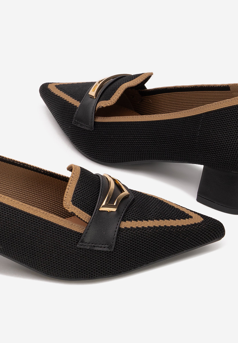 Décolleté tacco basso Dianey nero