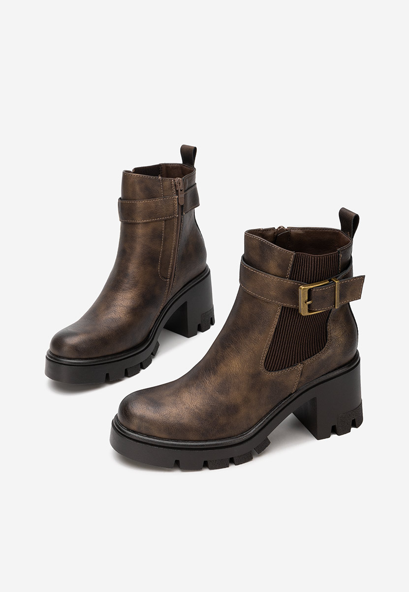 Stivaletti con tacco Rafira rame