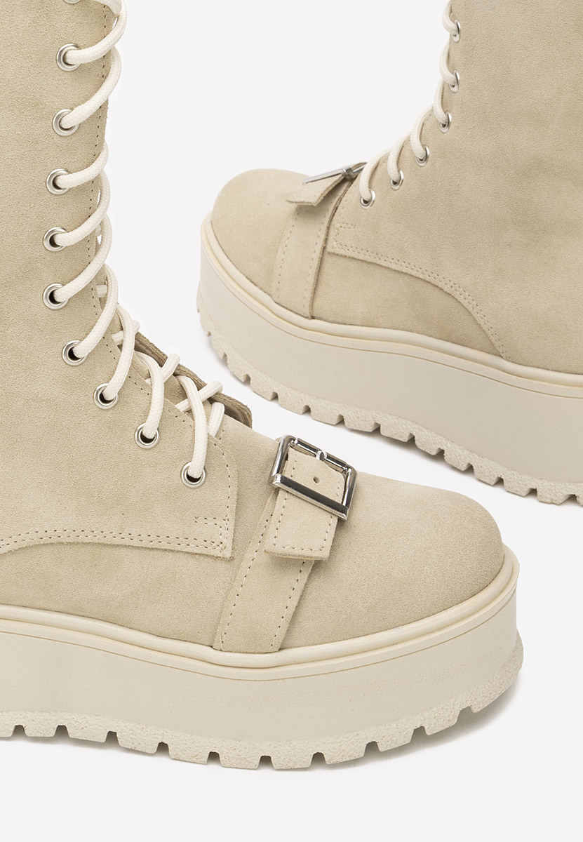 Stivaletti in pelle Sorelia beige