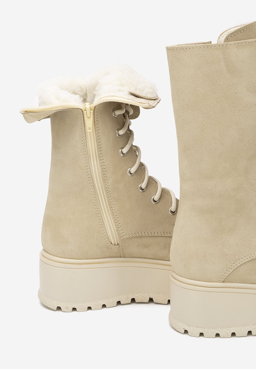 Stivaletti in pelle Sorelia beige