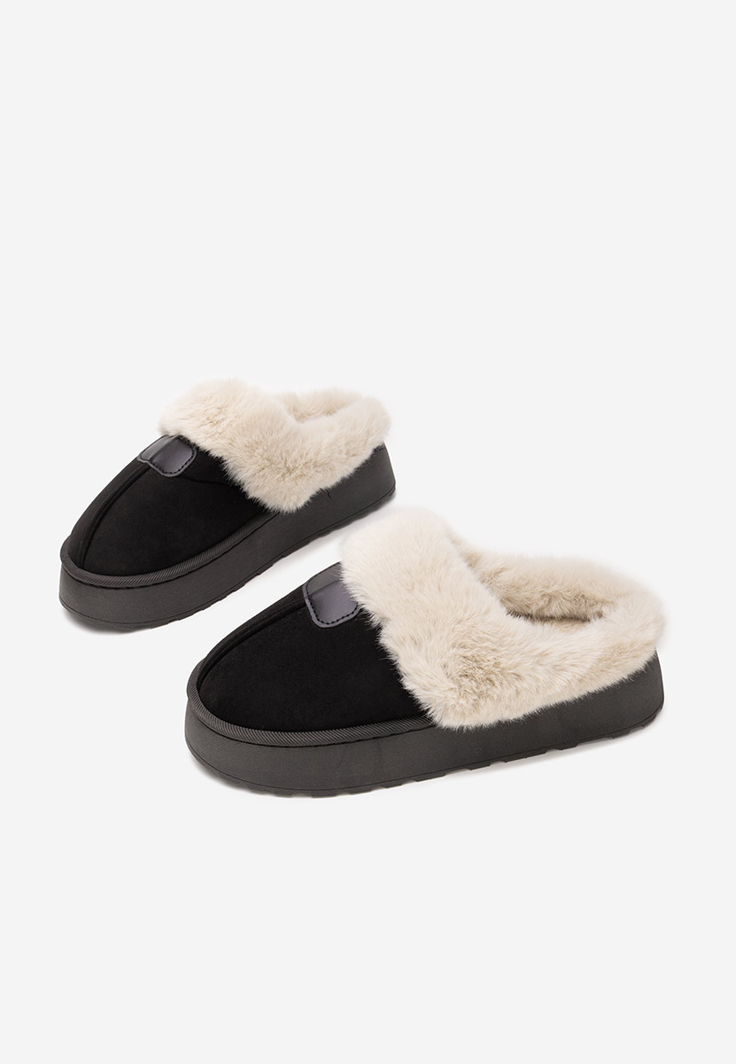 Zoccoli con zeppa Flufina nero