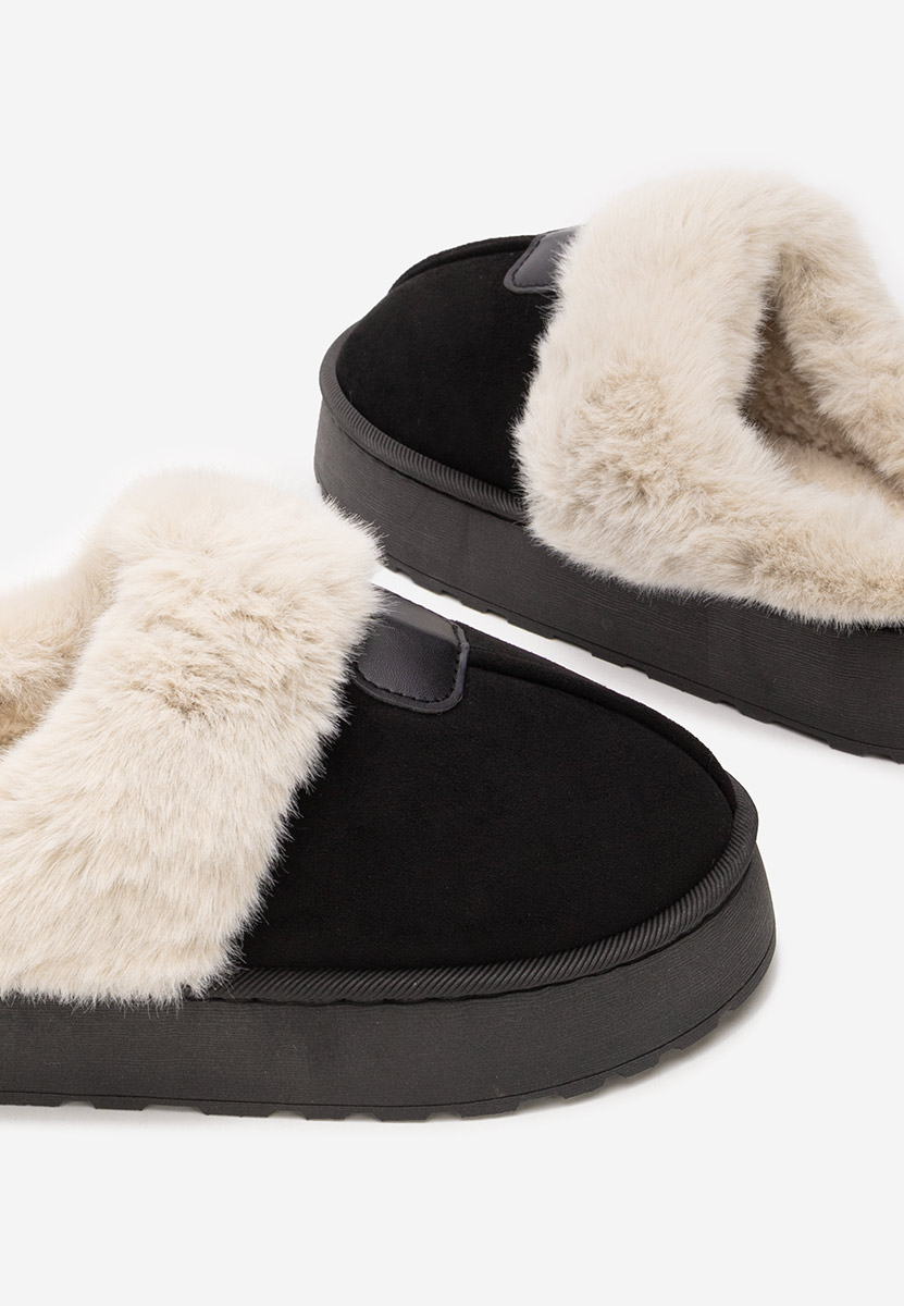 Zoccoli con zeppa Flufina nero