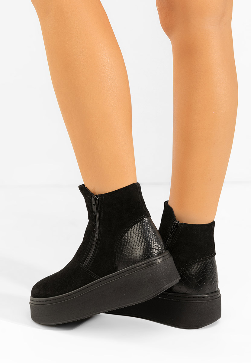 Stivaletti in pelle Andiora nero