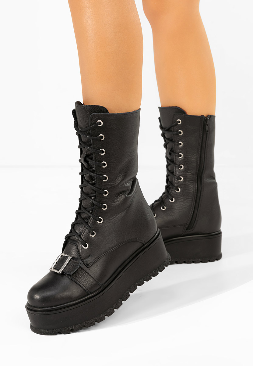 Stivaletti in pelle Sorelia nero