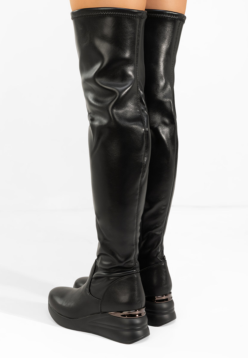 Stivali sopra il ginocchio Janisia nero