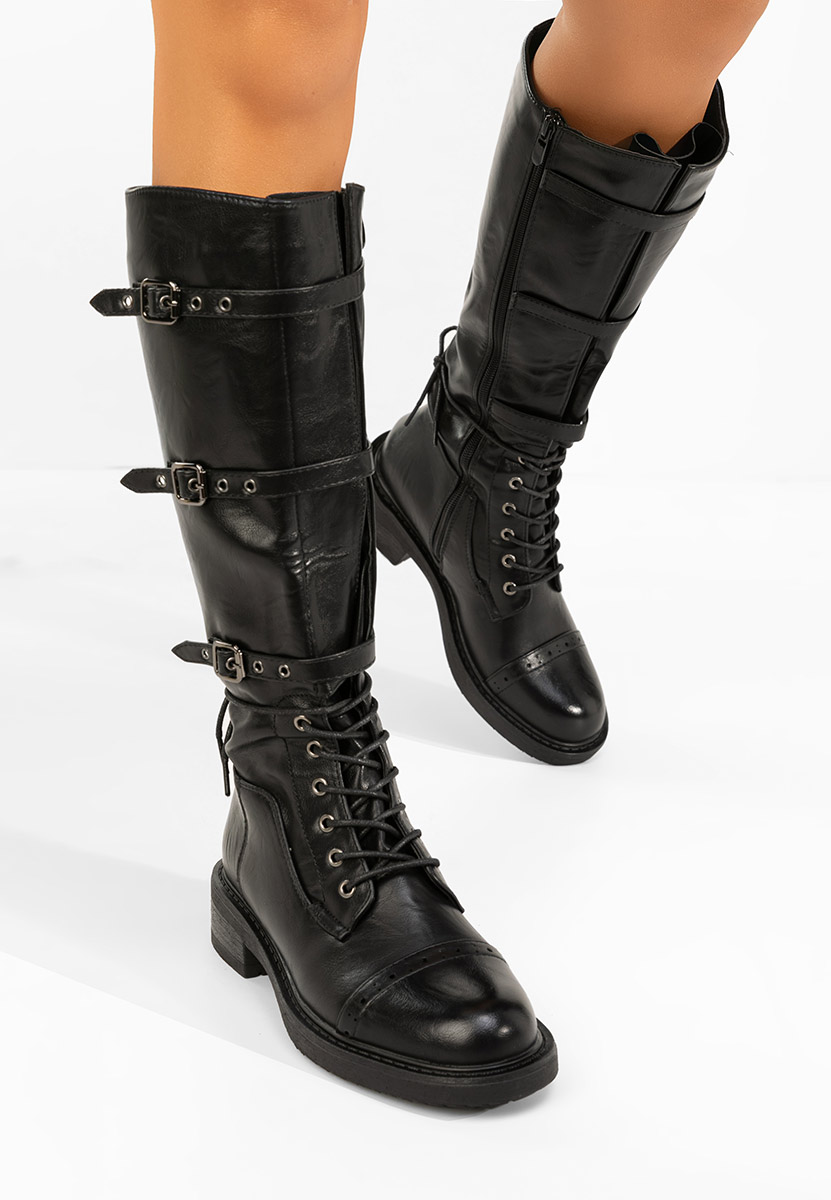 Anfibi alti da donna Frosina nero