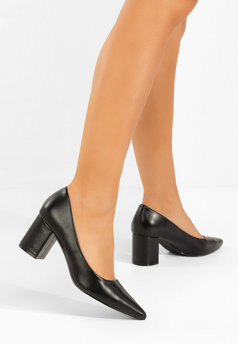 Décolleté tacco largo Brivara nero