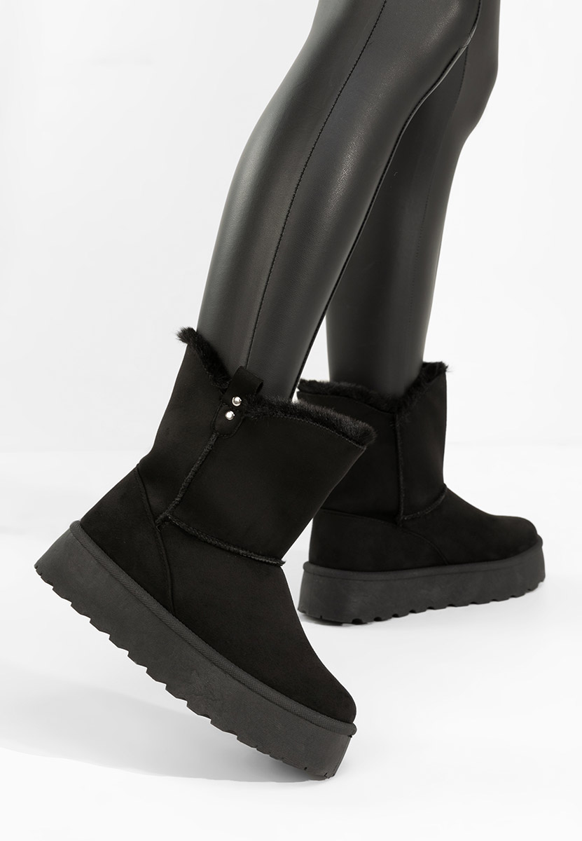 Stivali con piattaforma Reika nero