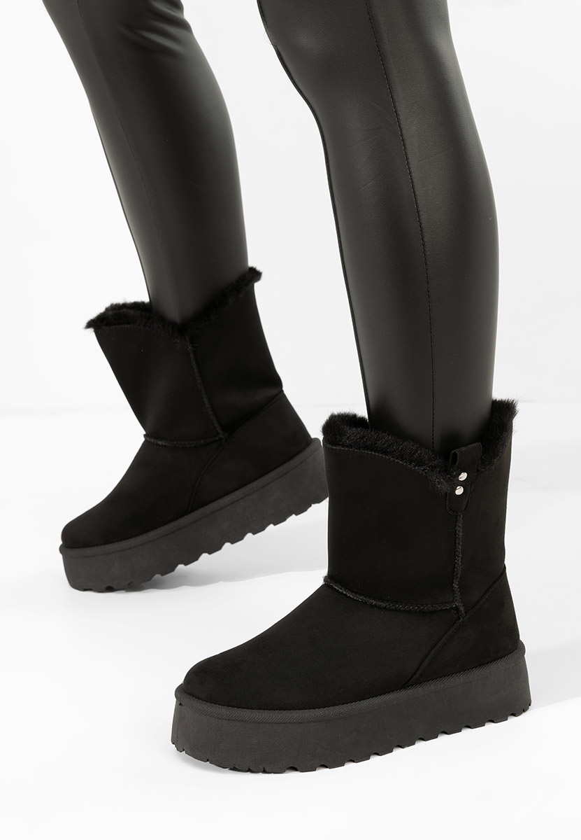 Stivali con piattaforma Reika nero