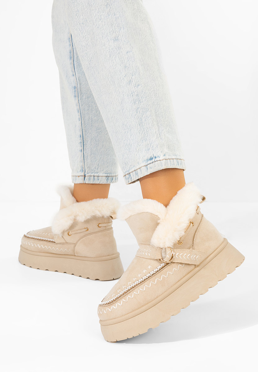 Stivaletti invernali donna Tavoria beige