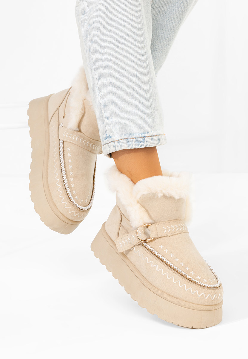 Stivaletti invernali donna Tavoria beige