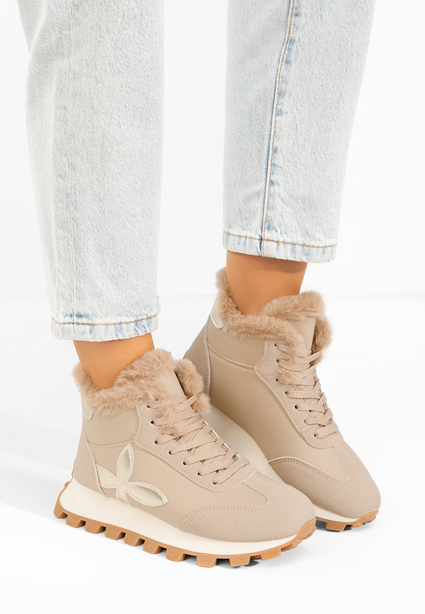 Sneakers donna invernali Ozia cachi