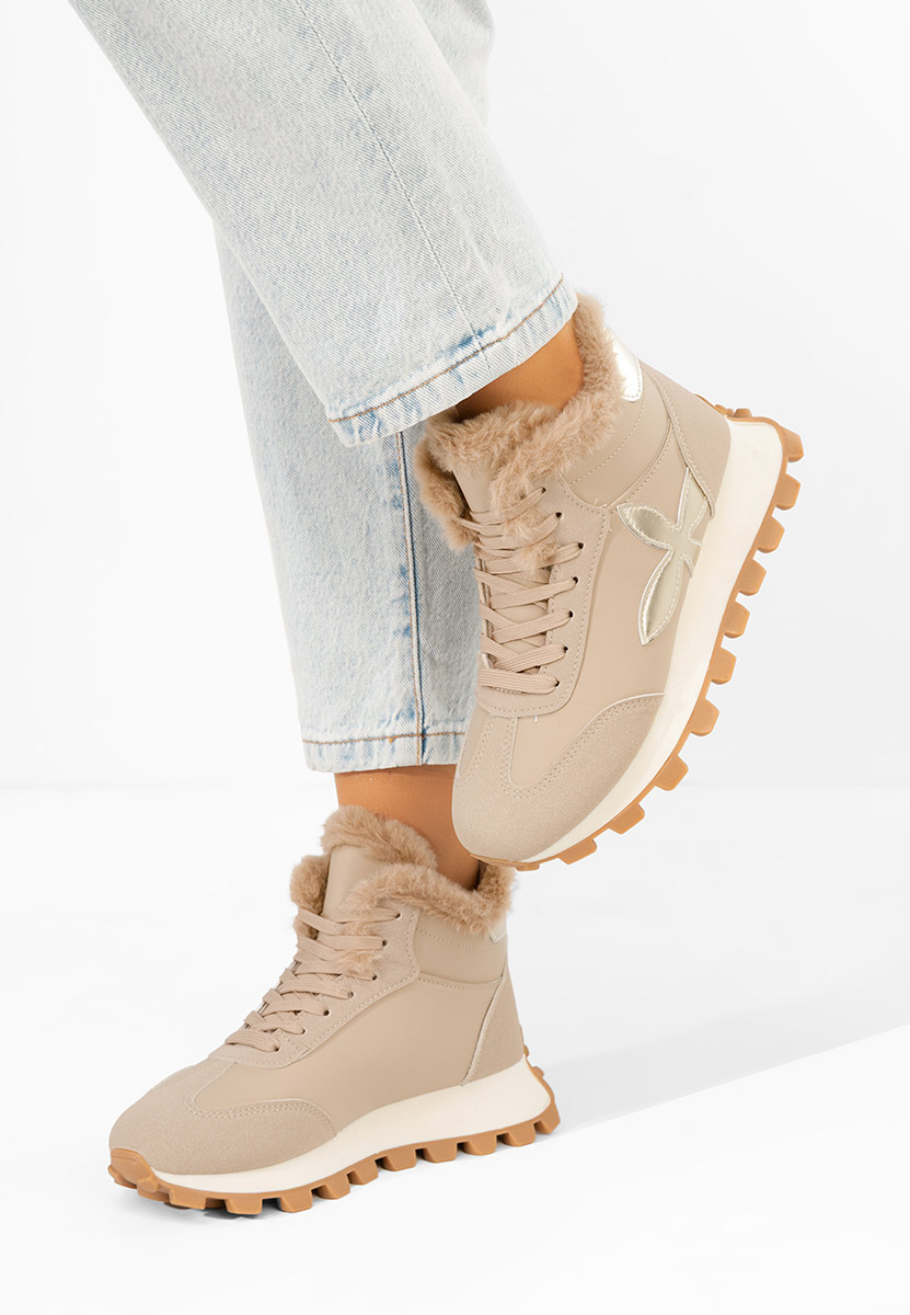 Sneakers donna invernali Ozia cachi