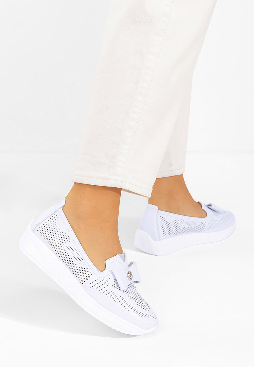 Scarpe basse donna Irvesa bianchi