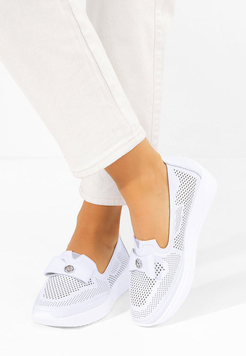 Scarpe basse donna Irvesa bianchi