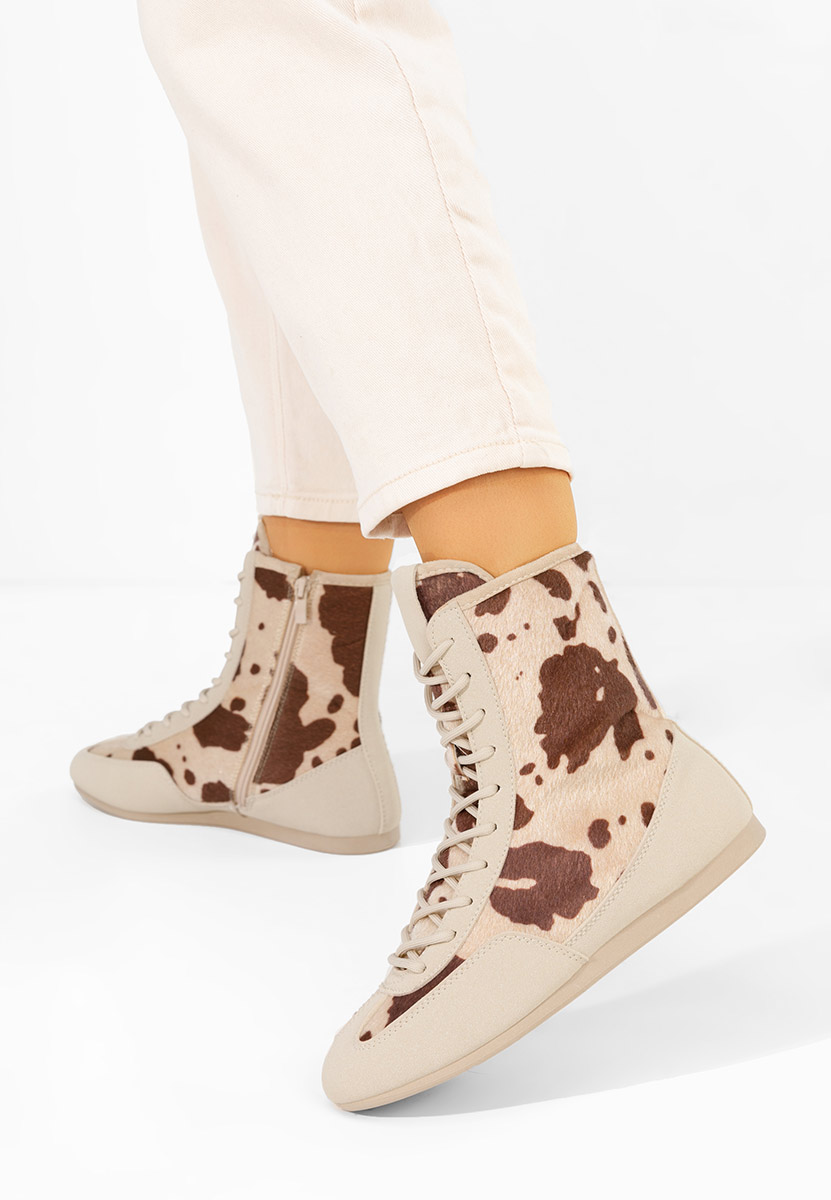 Scarpe da ginnastica High-Top Rosira beige