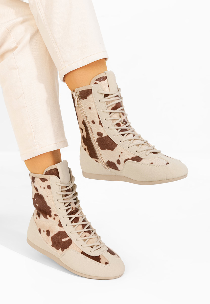 Scarpe da ginnastica High-Top Rosira beige