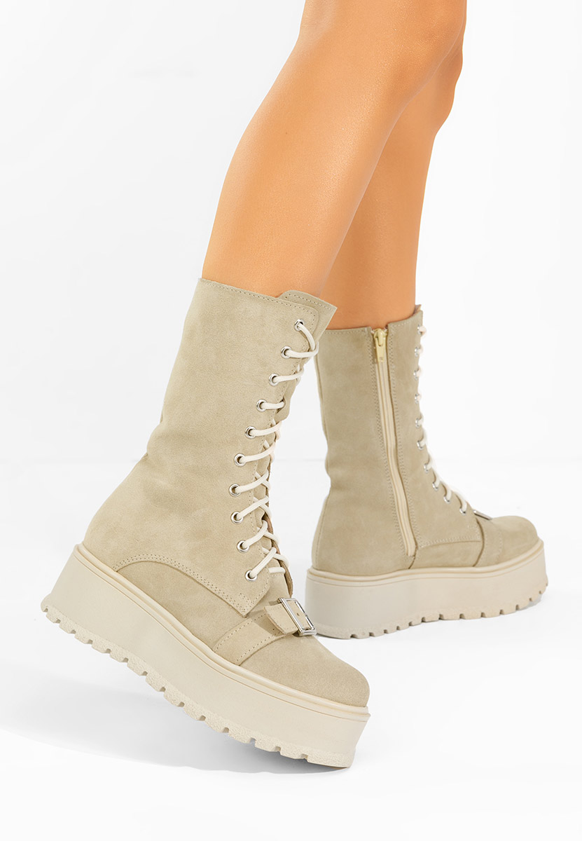 Stivaletti in pelle Sorelia beige