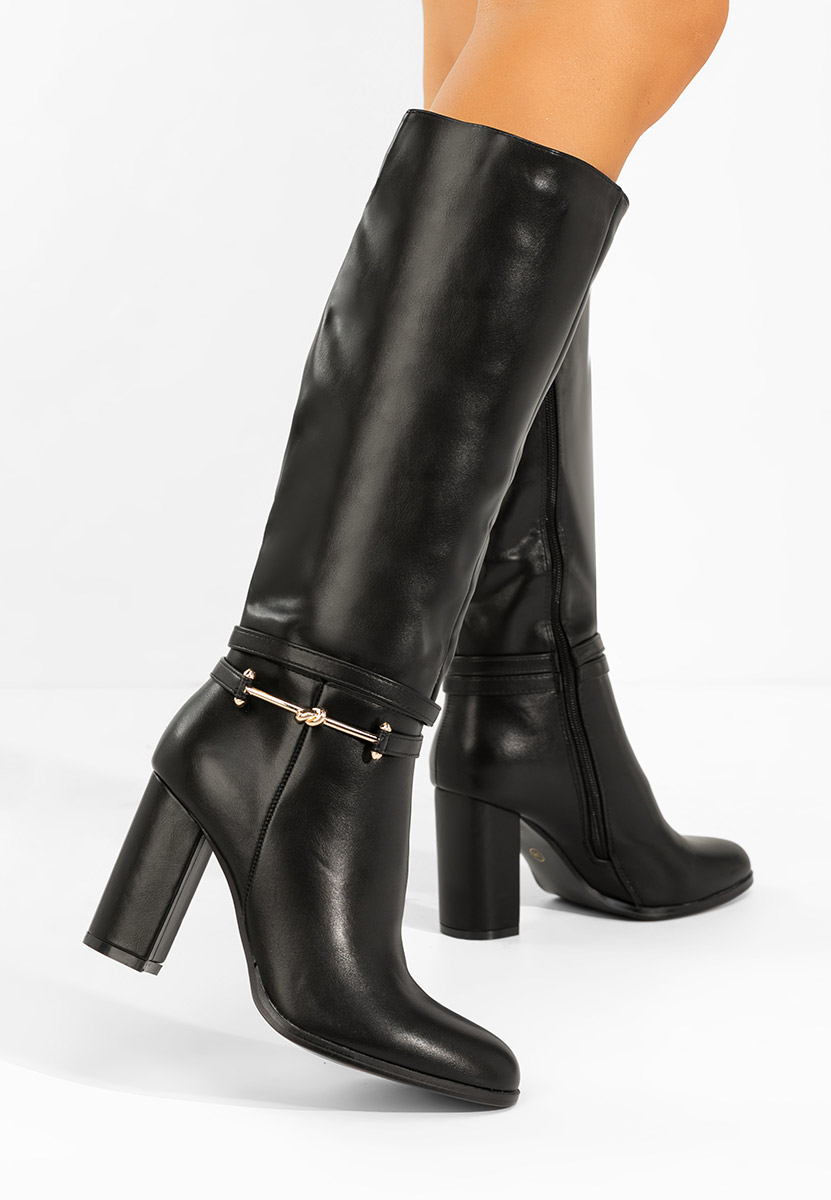 Stivali con tacco Dresara nero