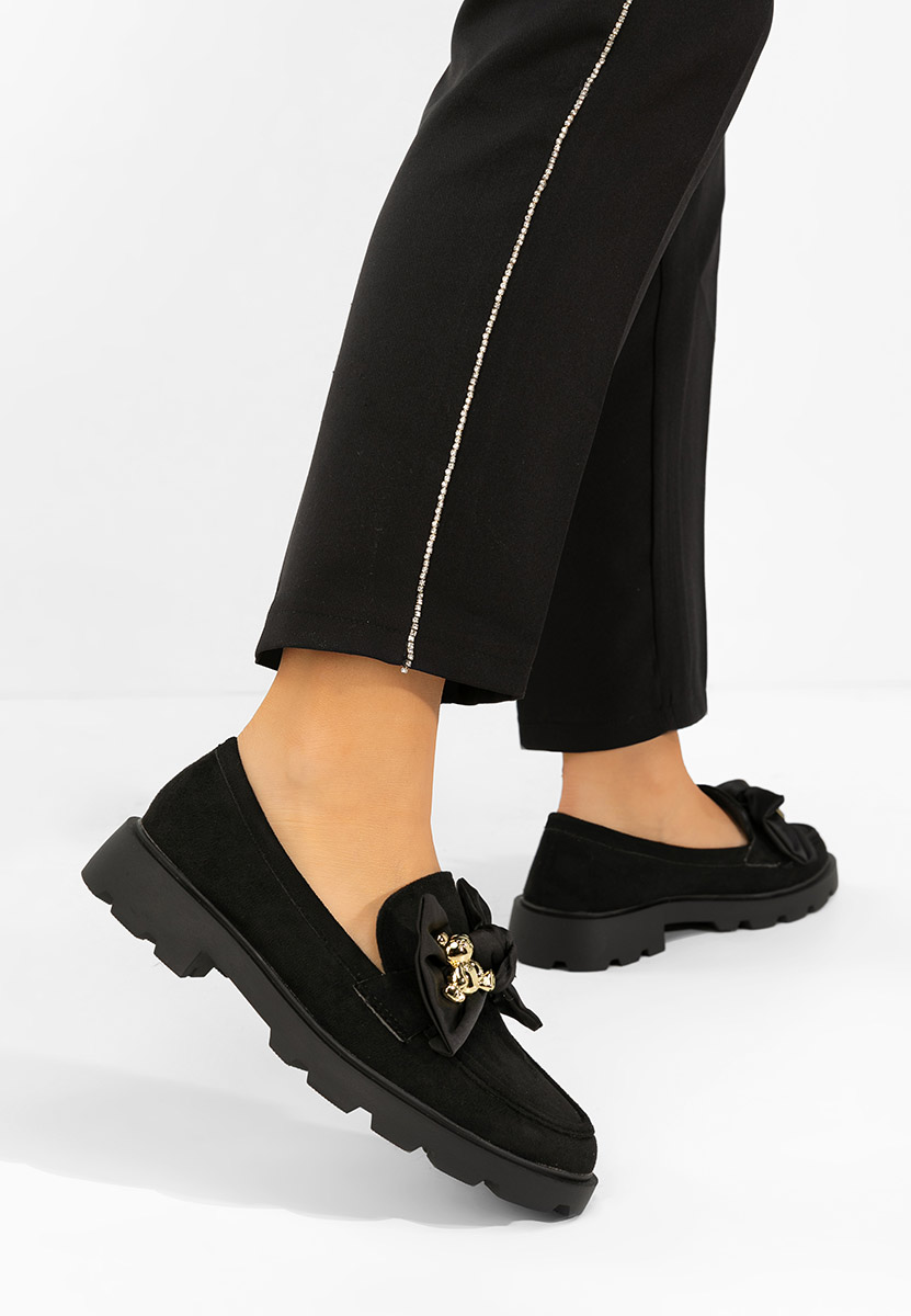 Mocassini con plateau Desana nero